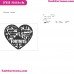 Fortnite Heart Silhouette Embroidery Design