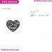 Fortnite Heart Silhouette Embroidery Design