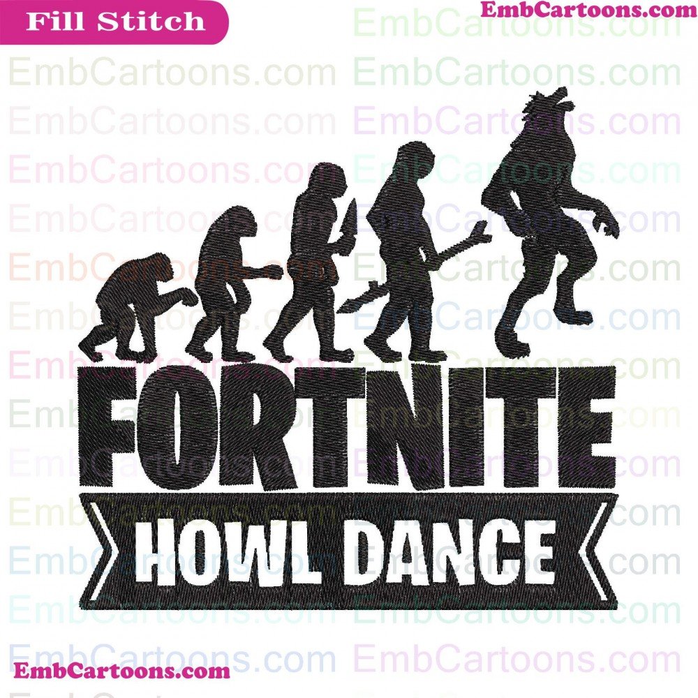 Fortnite Howl Applique Design, Fortnite Howl Embroidery Design, Howl Dance Applique Design, Howl Dance Embroidery Design, Dance Svg Applique Design, Dance Svg Embroidery Design, Svg Fortnite Applique Design, Svg Fortnite Embroidery Design, Fortnite Clipar