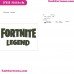 Fortnite Legend Silhouette Embroidery Design