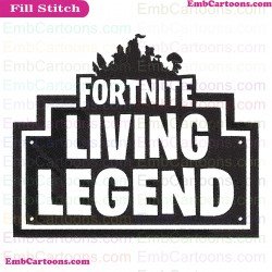 Fortnite Living Legend Svg Dxf Png Eps Embroidery Design