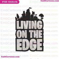 Fortnite Living On The Edge Silhouette Embroidery Design