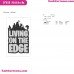 Fortnite Living On The Edge Silhouette Embroidery Design