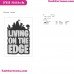Fortnite Living On The Edge Silhouette Embroidery Design