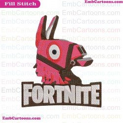 Fortnite Llama Silhouette Embroidery Design 03