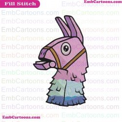 Fortnite Llama Silhouette Embroidery Design 05