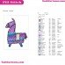 Fortnite Llama Silhouette Embroidery Design 06