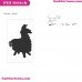 Fortnite Llama Silhouette Embroidery Design 09
