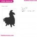 Fortnite Llama Silhouette Embroidery Design 09