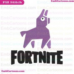 Fortnite Llama Silhouette Embroidery Design 11
