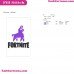 Fortnite Llama Silhouette Embroidery Design 11