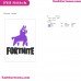 Fortnite Llama Silhouette Embroidery Design 11
