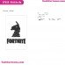 Fortnite Llama Silhouette Embroidery Design 12
