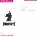 Fortnite Llama Silhouette Embroidery Design 12