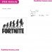 Fortnite Logo Outline Laptop Cup Decal Svg Digital Download Cuttable Files Cricut Silhouette Embroidery Design