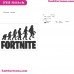Fortnite Logo Outline Laptop Cup Decal Svg Digital Download Cuttable Files Cricut Silhouette Embroidery Design