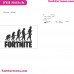 Fortnite Logo Outline Laptop Cup Decal Svg Digital Download Cuttable Files Cricut Silhouette Embroidery Design 2