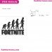 Fortnite Logo Outline Laptop Cup Decal Svg Digital Download Cuttable Files Cricut Silhouette Embroidery Design 2