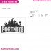 Fortnite Logo Silhouette Embroidery Design 07