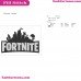 Fortnite Logo Silhouette Embroidery Design 07