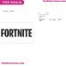 Fortnite Logo Silhouette Embroidery Design 12