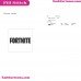 Fortnite Logo Silhouette Embroidery Design 12