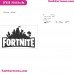 Fortnite Logo Silhouette Embroidery Design 15