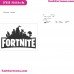 Fortnite Logo Silhouette Embroidery Design 15