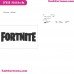 Fortnite Logo Silhouette Embroidery Design 16