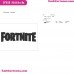 Fortnite Logo Silhouette Embroidery Design 16