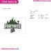 Fortnite Logo Silhouette Embroidery Design 19