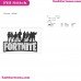 Fortnite Logo Silhouette Embroidery Design 20