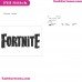 Fortnite Logo Silhouette Embroidery Design 21