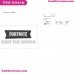 Fortnite Logo Silhouette Embroidery Design 22
