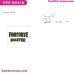 Fortnite Master Silhouette Embroidery Design