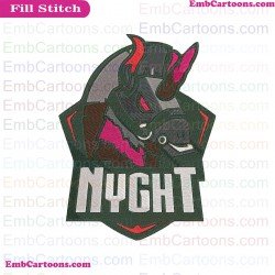 Fortnite Nyght Silhouette Embroidery Design