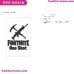 Fortnite One Shot Svg Embroidery Design