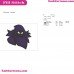 Fortnite Raven Silhouette Embroidery Design 01