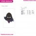 Fortnite Raven Silhouette Embroidery Design 03