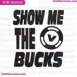 Fortnite Show Me The Victory Bucks Silhouette Embroidery Design