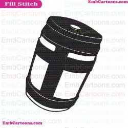Fortnite Slurp Juice Silhouette Embroidery Design 01