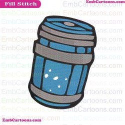 Fortnite Slurp Juice Silhouette Embroidery Design 02