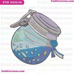 Fortnite Slurp Juice Silhouette Embroidery Design 03