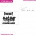 Fortnite Squad Goals Silhouette Embroidery Design 01