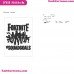 Fortnite Squad Goals Silhouette Embroidery Design 05