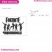 Fortnite Squad Goals Silhouette Embroidery Design 07