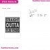 Fortnite Straight Outta Tilted Towers Silhouette Embroidery Design 01