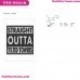 Fortnite Straight Outta Tilted Towers Silhouette Embroidery Design 01
