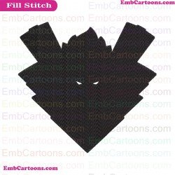 Fortnite Streamer Ninja NINJASHYPER Balck Silhouette Embroidery Design