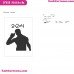 Fortnite Thinking Silhouette Embroidery Design